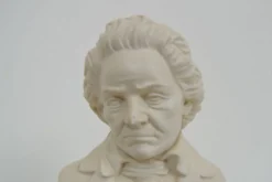 Buste sculpture en plâtre du milieu du siècle de Ludwig van Beethoven, vers 1950