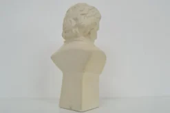 Buste sculpture en plâtre du milieu du siècle de Ludwig van Beethoven, vers 1950