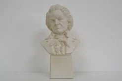 Buste sculpture en plâtre du milieu du siècle de Ludwig van Beethoven, vers 1950