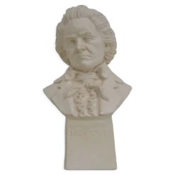 Buste sculpture en plâtre du milieu du siècle de Ludwig van Beethoven, vers 1950