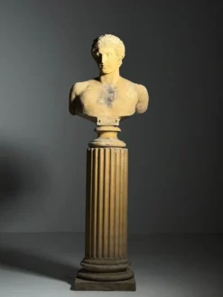 Buste sur piédestal Antinous, 20ème siècle