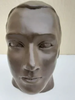 Buste tête homme terre cuite