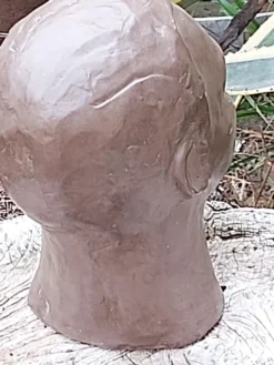 Buste tête homme terre cuite