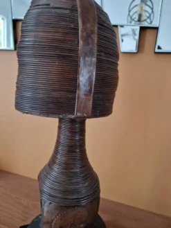 Bwété, figure de gardien reliquaire - Kota Mahongwé, Gabon - bois et cuivre