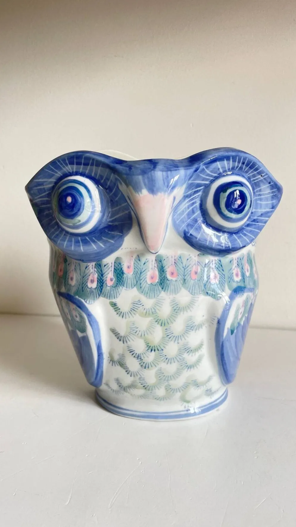 Cache-pot chouette vintage