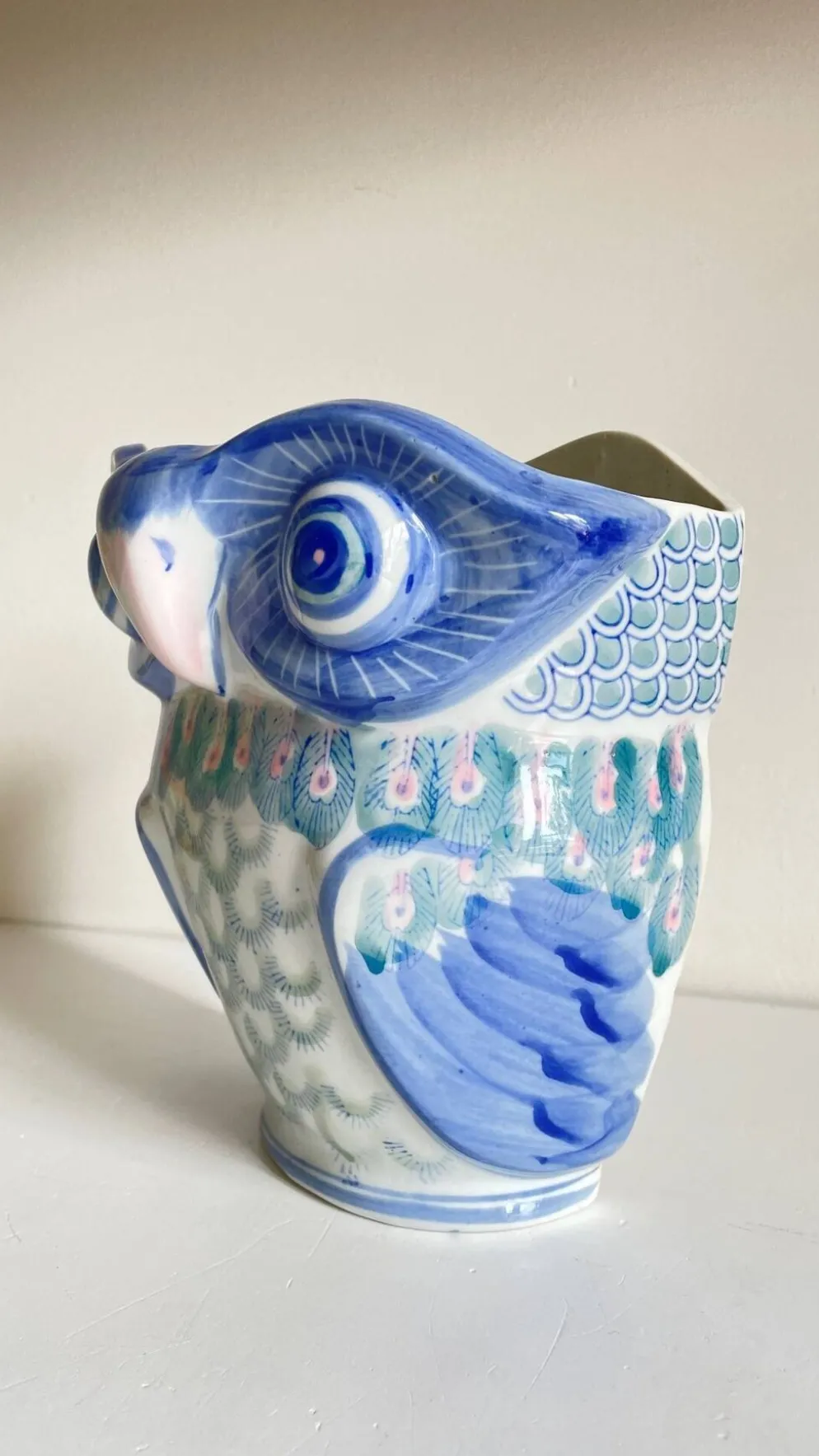 Cache-pot chouette vintage
