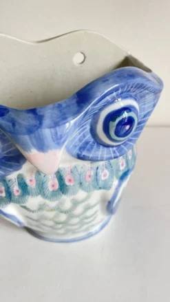 Cache-pot chouette vintage