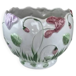 Cache pot en céramique émaillée