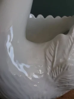 Cache pot jardinière cygne 34 cm