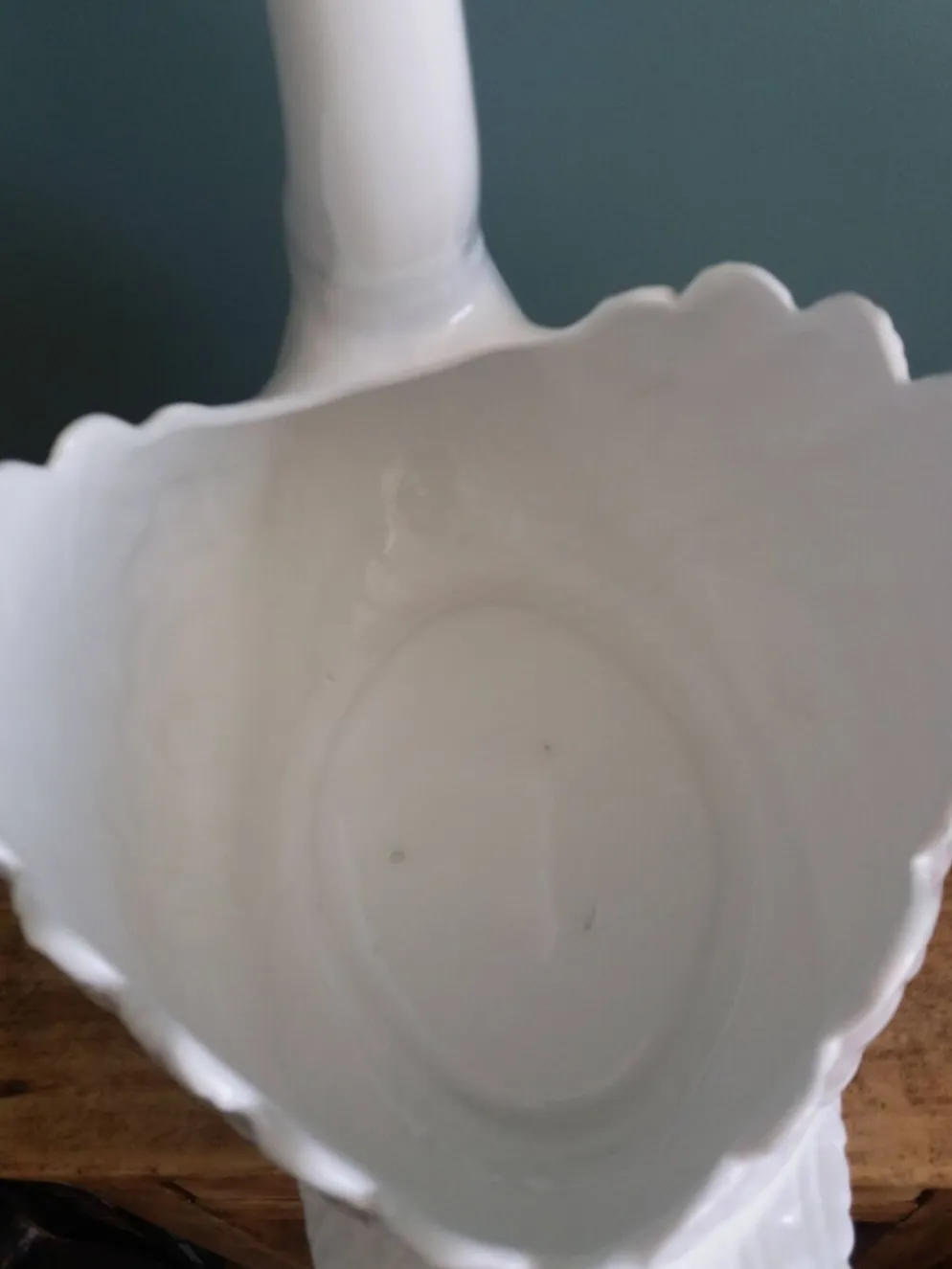 Cache pot jardinière cygne 34 cm