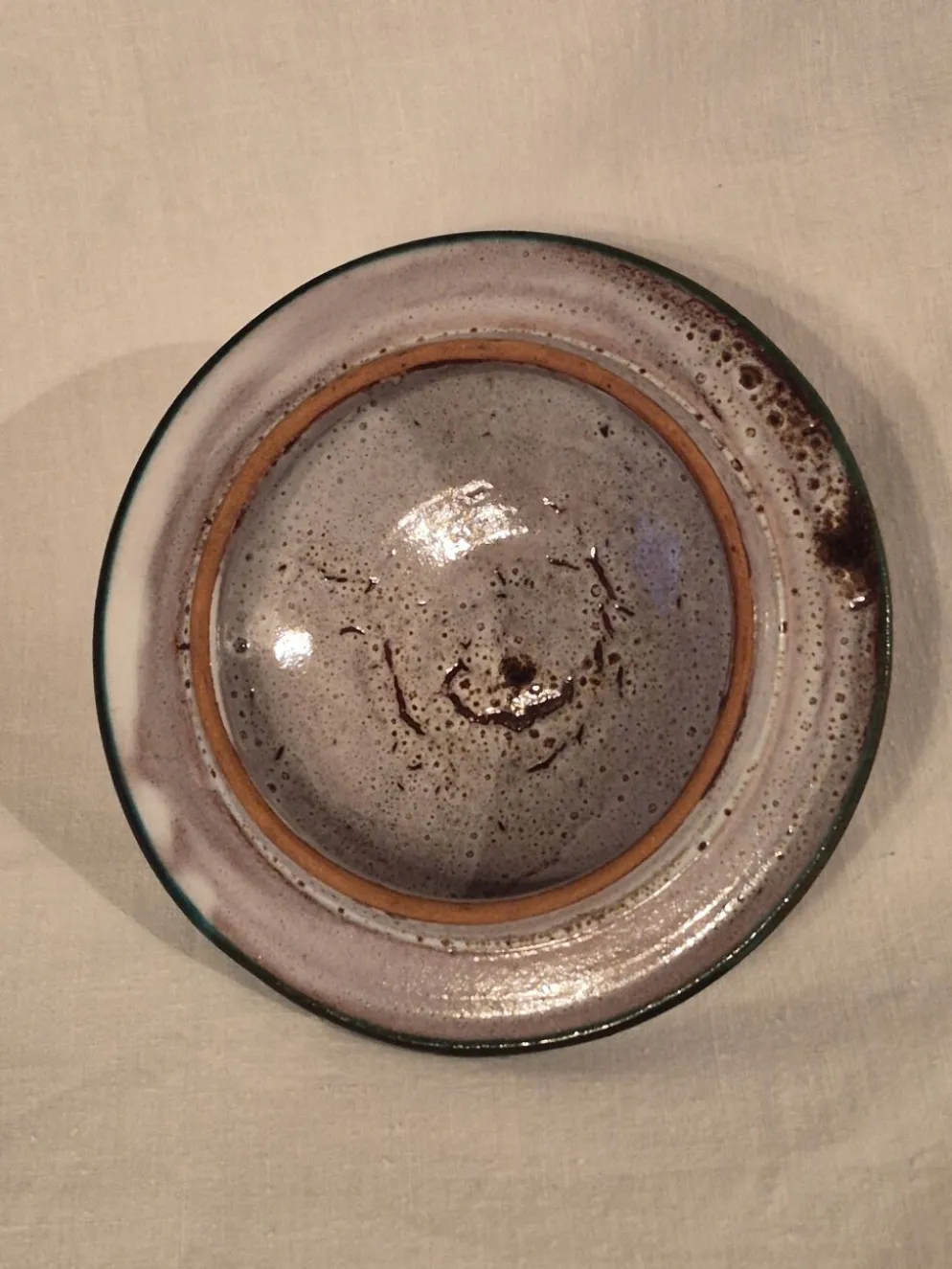 Cache-pot, Vase, Pot couvert, Vallauris motif « Aux Chardons » par E.Danie