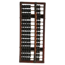 Cadre de comptage chinois Suanpan avec perles ou Abacus, vers 19e siècle