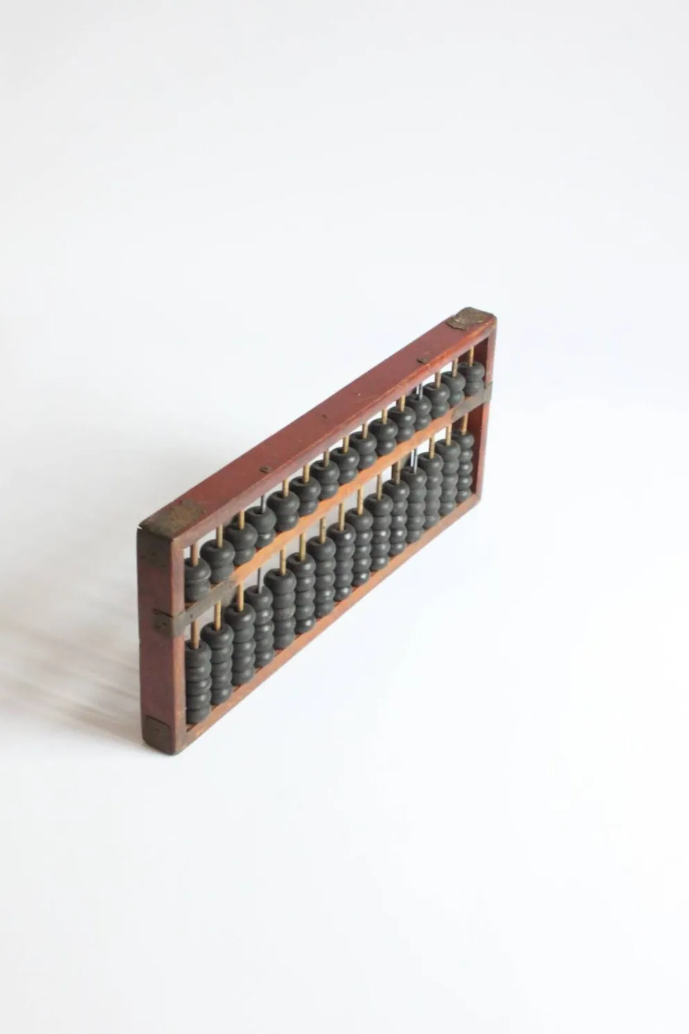 Cadre de comptage chinois Suanpan avec perles ou Abacus, vers 19e siècle