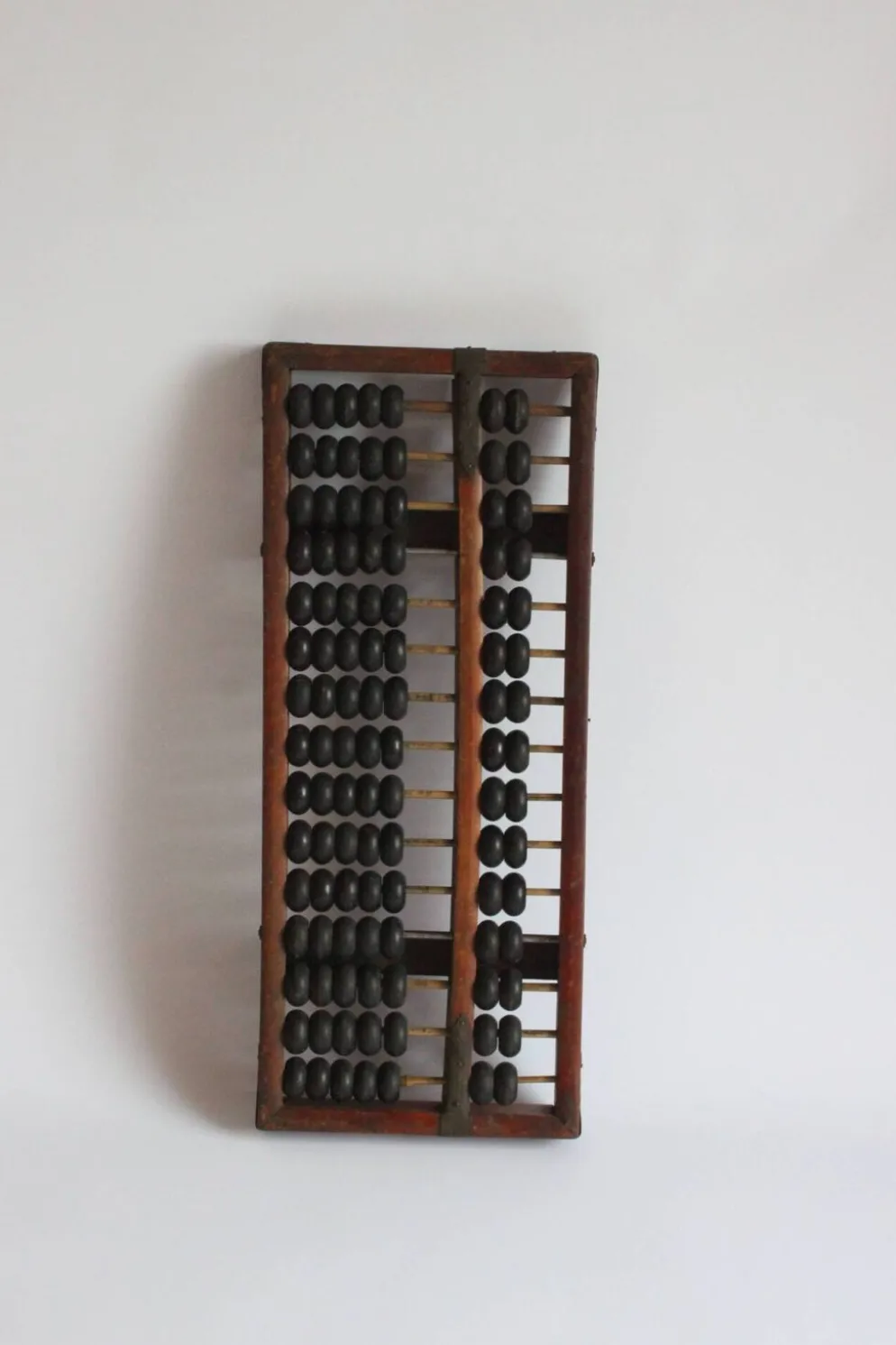 Cadre de comptage chinois Suanpan avec perles ou Abacus, vers 19e siècle