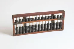Cadre de comptage chinois Suanpan avec perles ou Abacus, vers 19e siècle