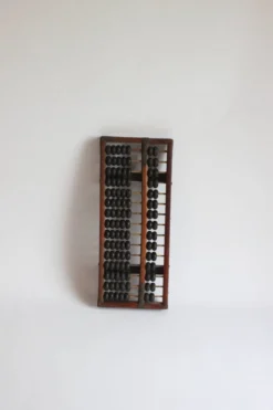 Cadre de comptage chinois Suanpan avec perles ou Abacus, vers 19e siècle