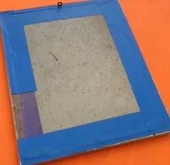Cadre rectangulaire, portrait médaillon XIXème