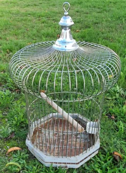 Cage a perroquet ancienne en fer