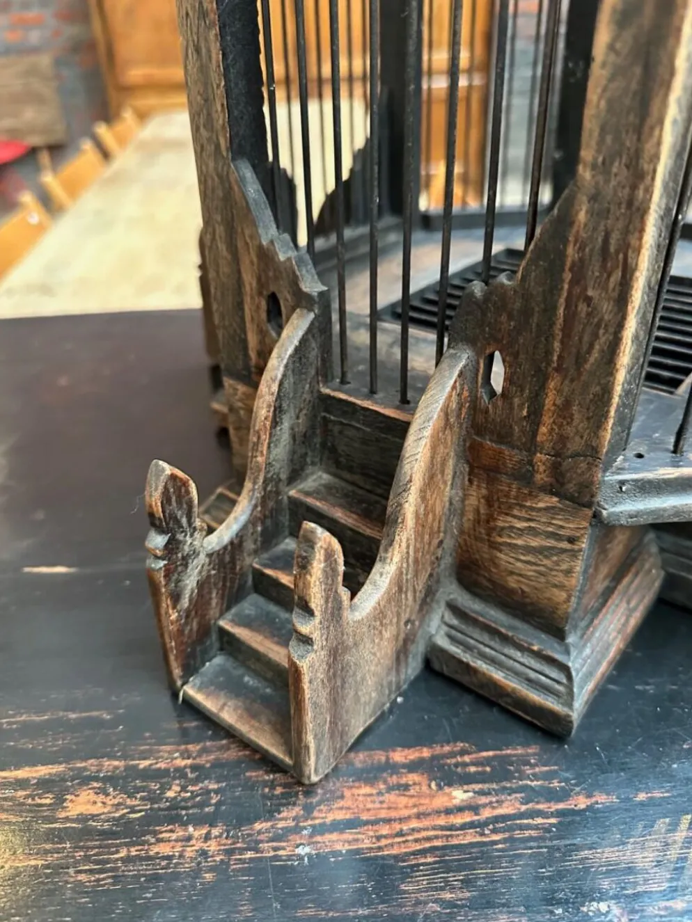 Cage artisanale en teck