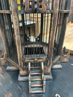 Cage artisanale en teck