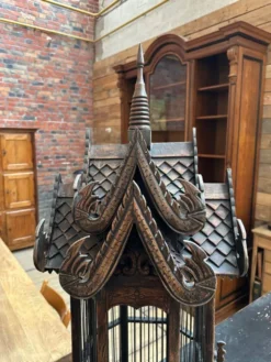 Cage artisanale en teck