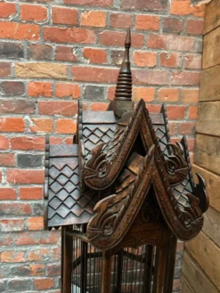 Cage artisanale en teck
