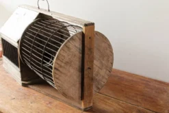 Cage à écureuil, 19ème siècle, bois et métal