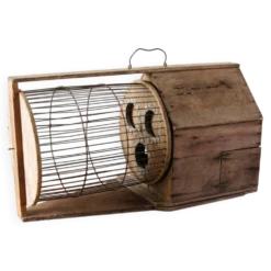 Cage à écureuil, 19ème siècle, bois et métal