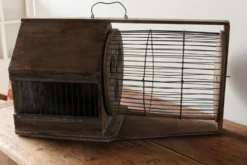 Cage à écureuil, 19ème siècle, bois et métal