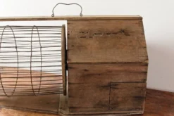 Cage à écureuil, 19ème siècle, bois et métal