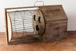 Cage à écureuil, 19ème siècle, bois et métal