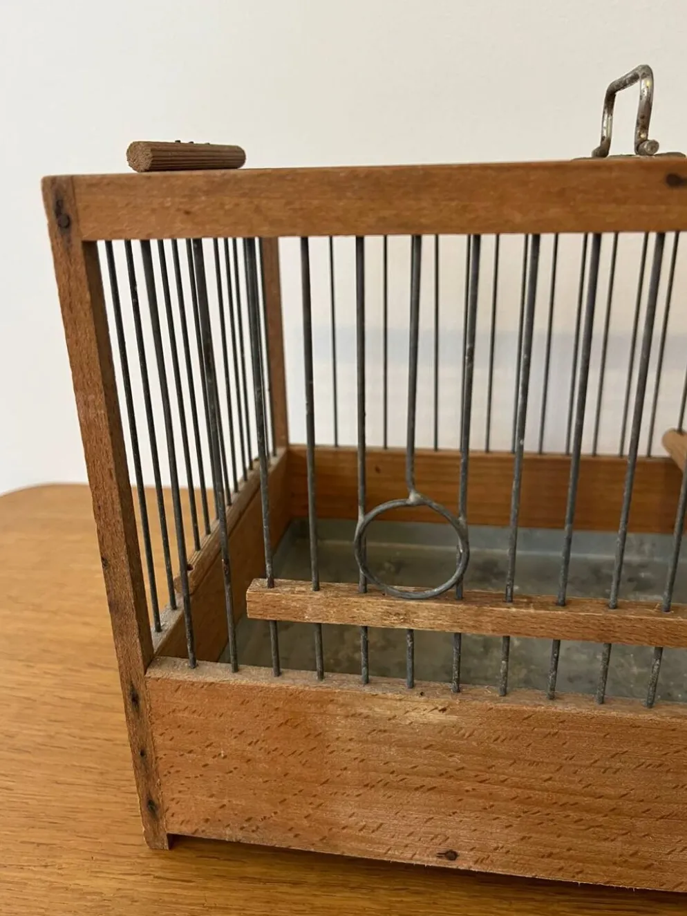Cage oiseau en bois ancienne