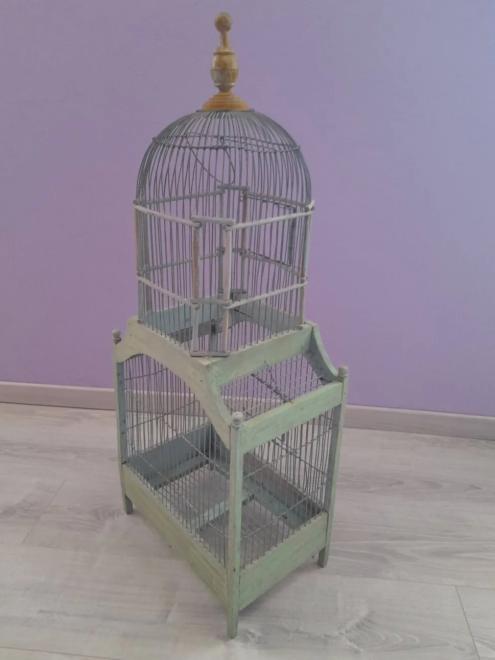 Cage à oiseaux ancienne