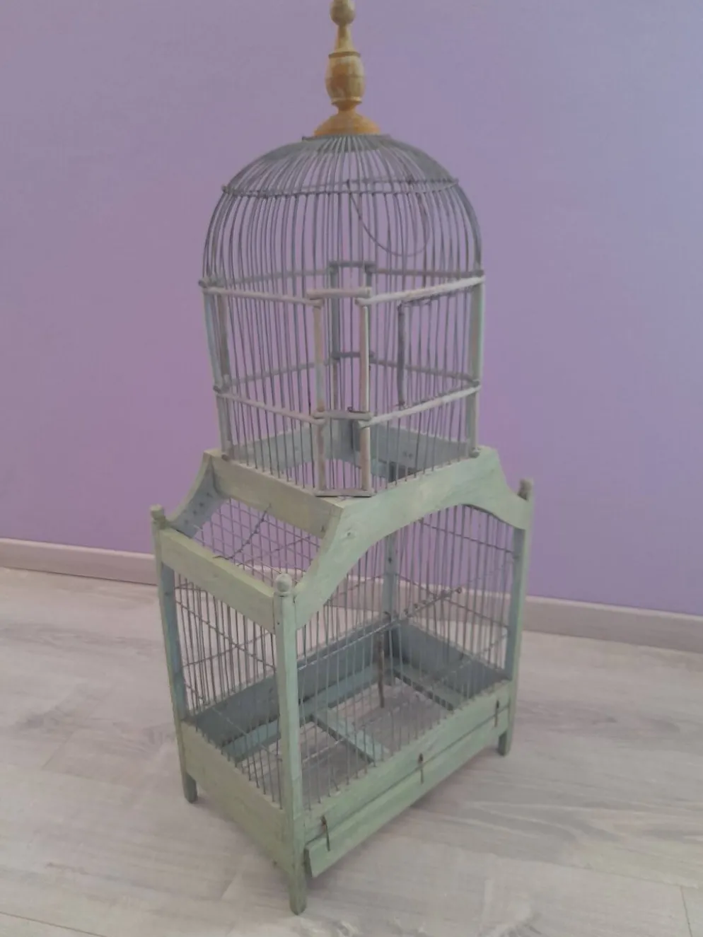 Cage à oiseaux ancienne