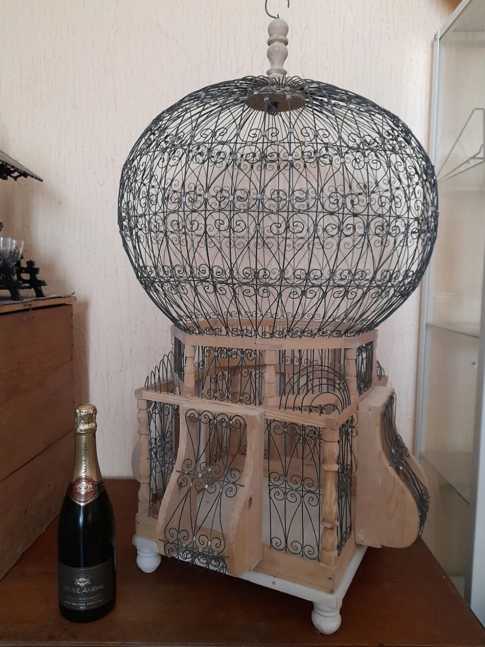 Cage à oiseaux ancienne