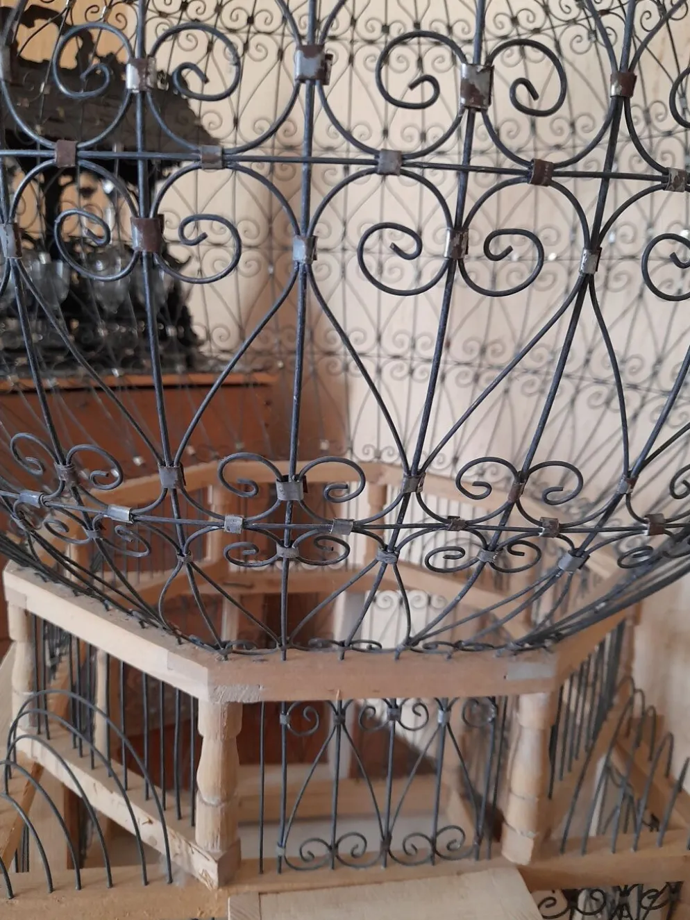 Cage à oiseaux ancienne