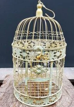 Cage à oiseaux classique en métal