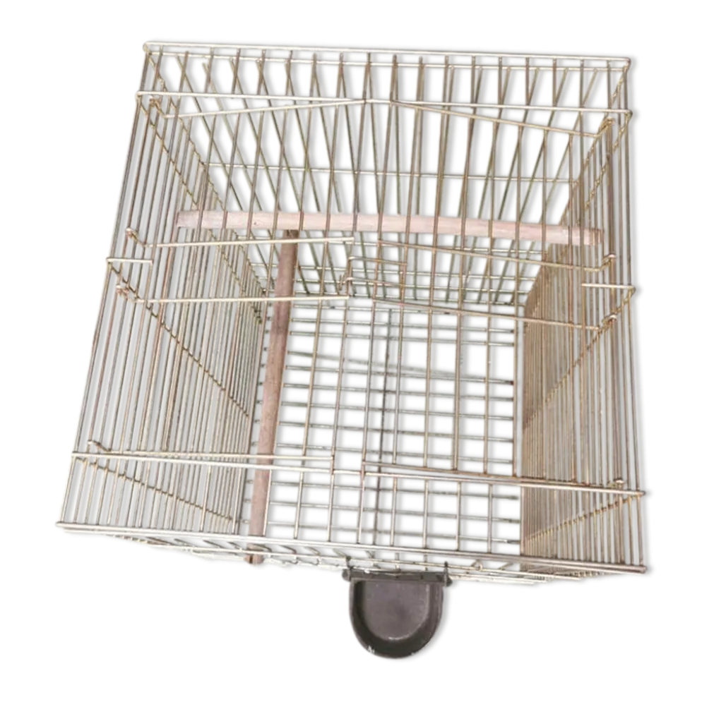 Cage à oiseaux dorée