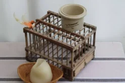 Cage à oiseaux en bois