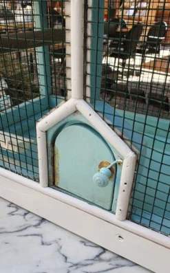 Cage à oiseaux en bois