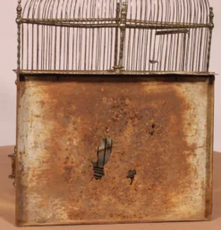 Cage à Oiseaux En Laiton - 19° Siècle