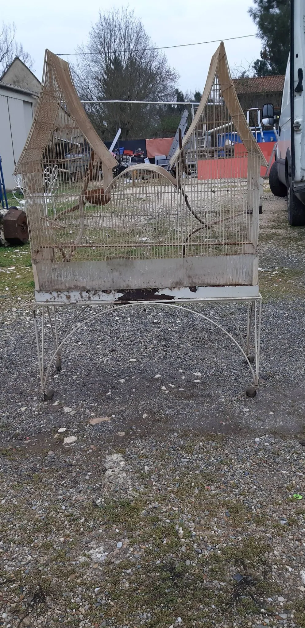 Cage à oiseaux fer 1900