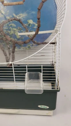 Cage à oiseaux sur pied vintage