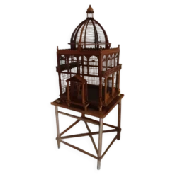 Cage à oiseaux victorienne en bois