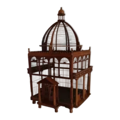 Cage à oiseaux victorienne en bois