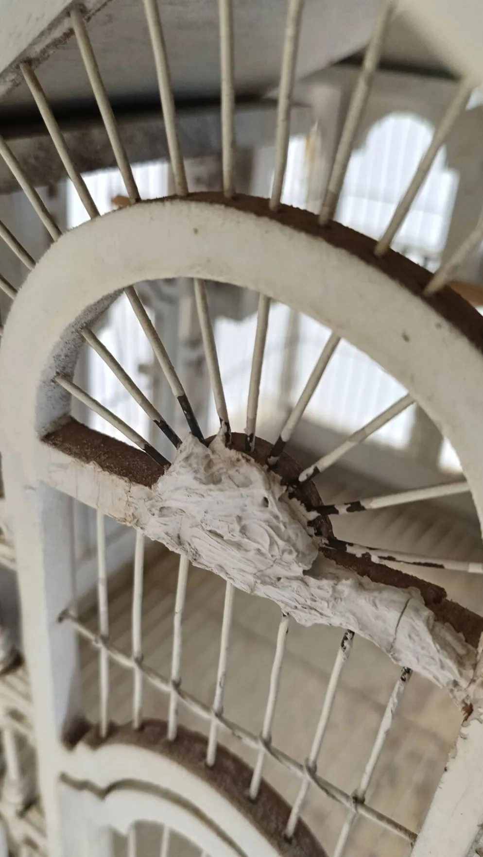 Cage à oiseaux victorienne française du milieu du siècle