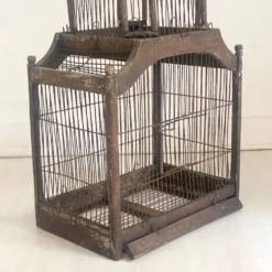 Cage à oiseaux vintage 1900's