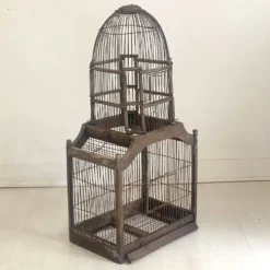 Cage à oiseaux vintage 1900's
