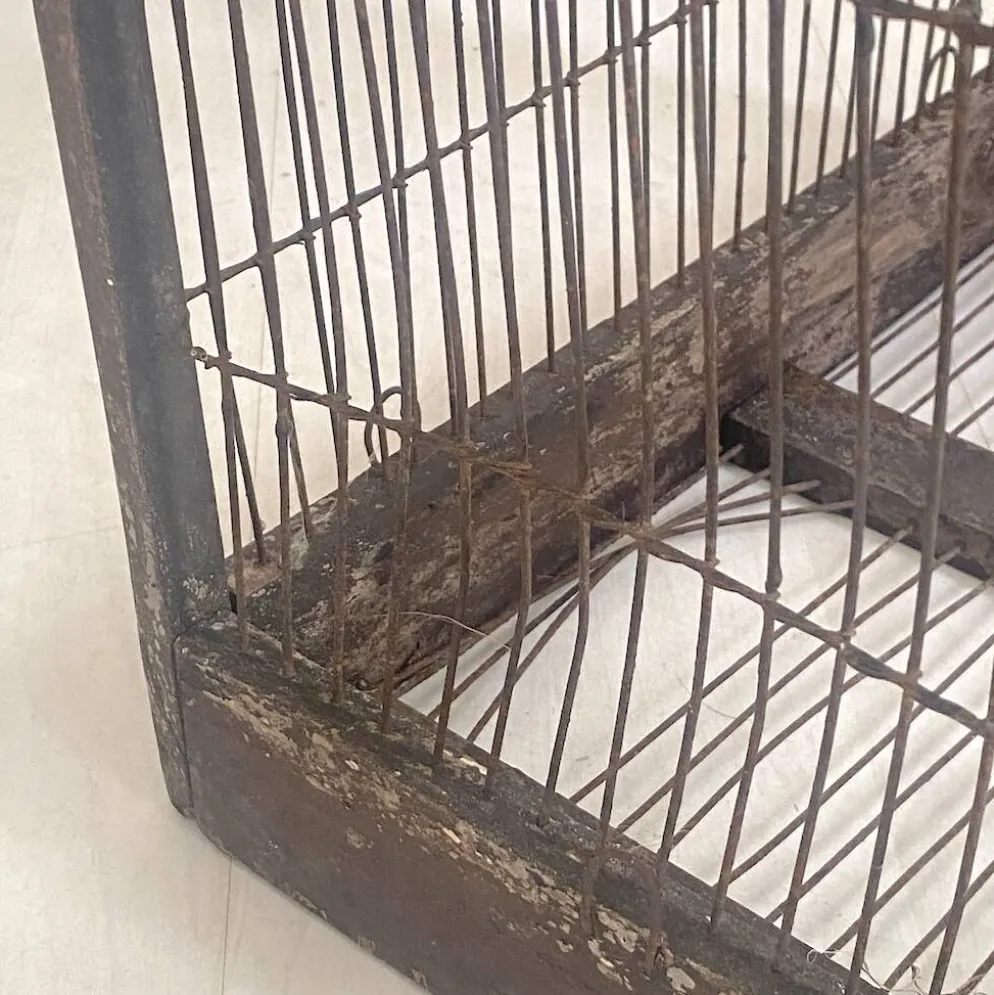 Cage à oiseaux vintage 1900's