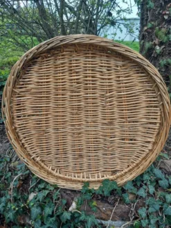 Cage à perroquet ancienne en rotin 85 cm de haut